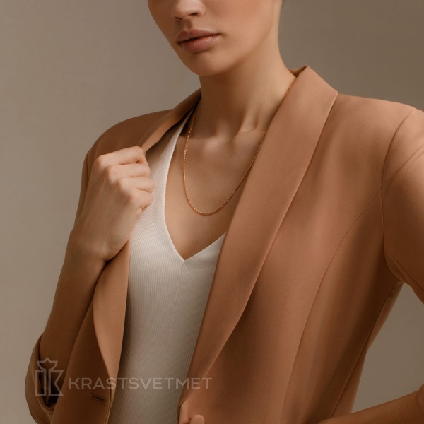 Цепь из красного золота 585, плетение «Якорь»